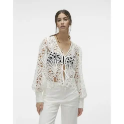 VERO MODA dame bluse VMNIKKI - Snow white