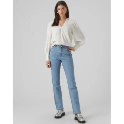 VERO MODA dame bluse VMSANI - Snow white