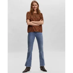 Vero moda dame bluse VMSIENNA - Cinnamon stick