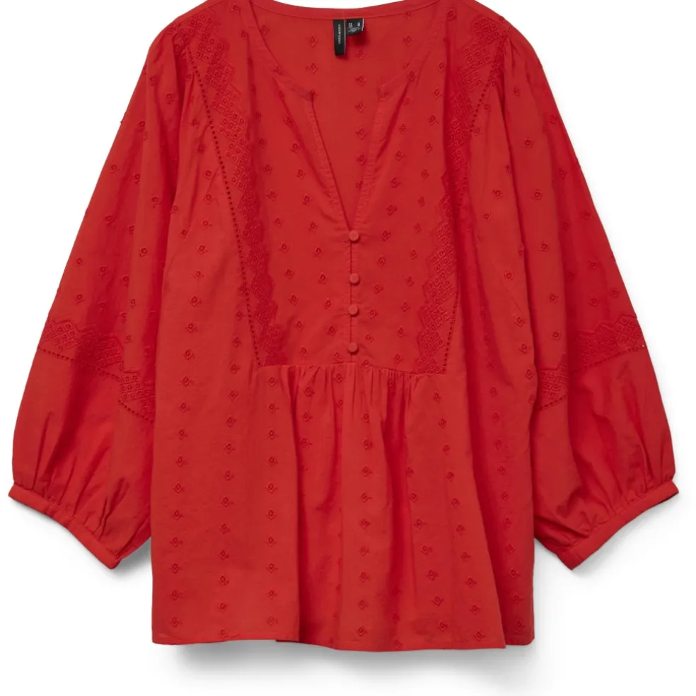 VERO MODA DAME BLUSE VMSOFIE - Fiery Red