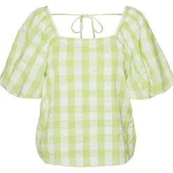Vero Moda dame bluse VMSODY - Shadow Lime Snow White