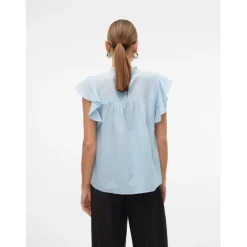 VERO MODA dame bluse VMTRINE - Cashmere Blue