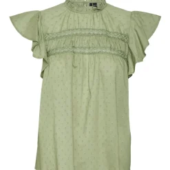 VERO MODA dame bluse VMTRINE - Hedge Green