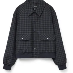 Vero Moda dame bomber jakke VMCHELLI - Navy Blazer CHECK