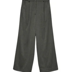 VERO MODA DAME BUKSER AWTAIA - Medium grey melange