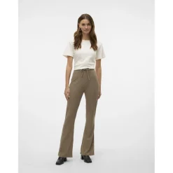 VERO MODA dame bukser VMBRITT - Laurel Oak MELANGE
