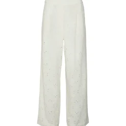VERO MODA dame bukser VMIRINA - Snow White EMBROIDERY