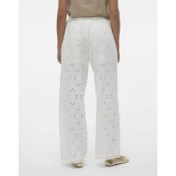VERO MODA dame bukser VMIRINA - Snow White EMBROIDERY