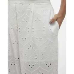 VERO MODA dame bukser VMIRINA - Snow White EMBROIDERY