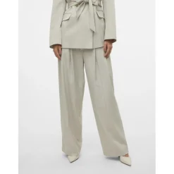 VERO MODA dame bukser VMOMARI - Light Grey Melange