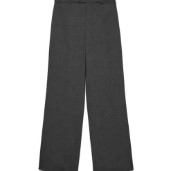 VERO MODA DAME BUKSER VMTEXAS - Dark grey melange