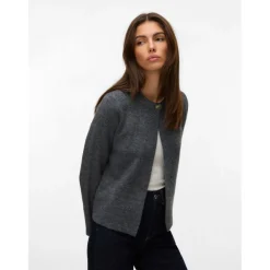 Vero Moda dame cardigan VMMARINA - Dark grey melange