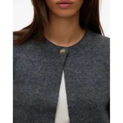 Vero Moda dame cardigan VMMARINA - Dark grey melange