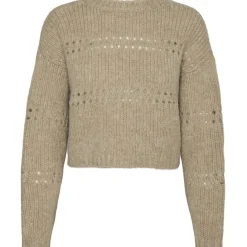 VERO MODA dame cardigan VMADELINA - Silver Mink W. MELANGE