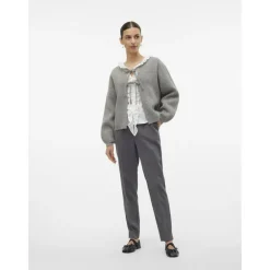 VERO MODA dame cardigan VMBOW - Medium grey melange