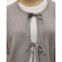 VERO MODA dame cardigan VMHOLLYKARIS - Moon Rock MELANGE