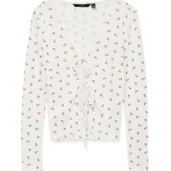 VERO MODA DAME CARDIGAN VMMARIE - Snow White Cherry