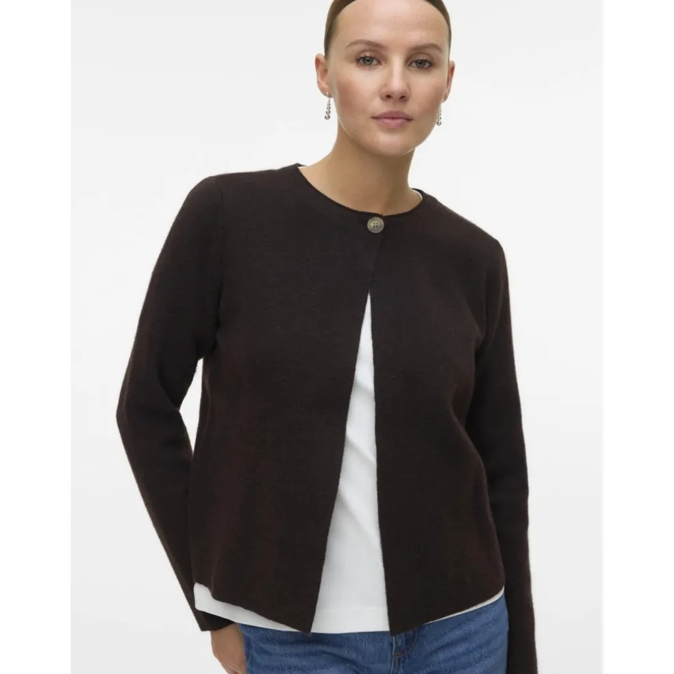 Vero Moda dame cardigan VMMARINA - Chocolate Torte Melange