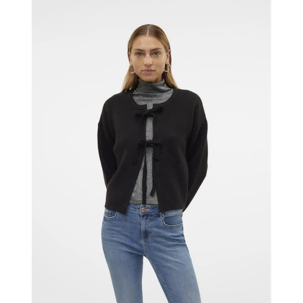 VERO MODA dame cardigan VMBOW - Black