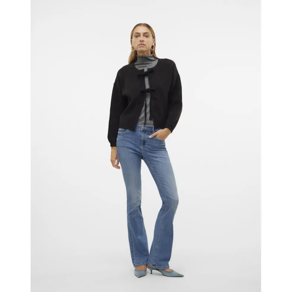 VERO MODA dame cardigan VMBOW - Black