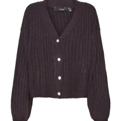 VERO MODA dame cardigan VMELYA - Plum Perfect W. MELANGE