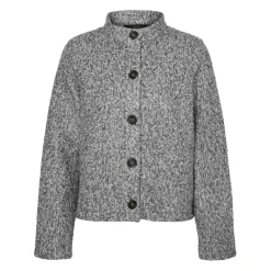 VERO MODA dame cardigan VMHAYLI - Light Grey Melange Dark grey melange