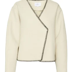 VERO MODA dame cardigan VMLENNA - Birch BLACK STITCH