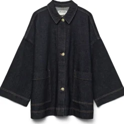 VERO MODA DAME JAKKE AWVERENA - Dark Blue Denim Rinse