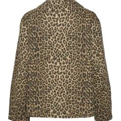 VERO MODA dame jakke VMKIRBY - Silver Mink LEOPARD