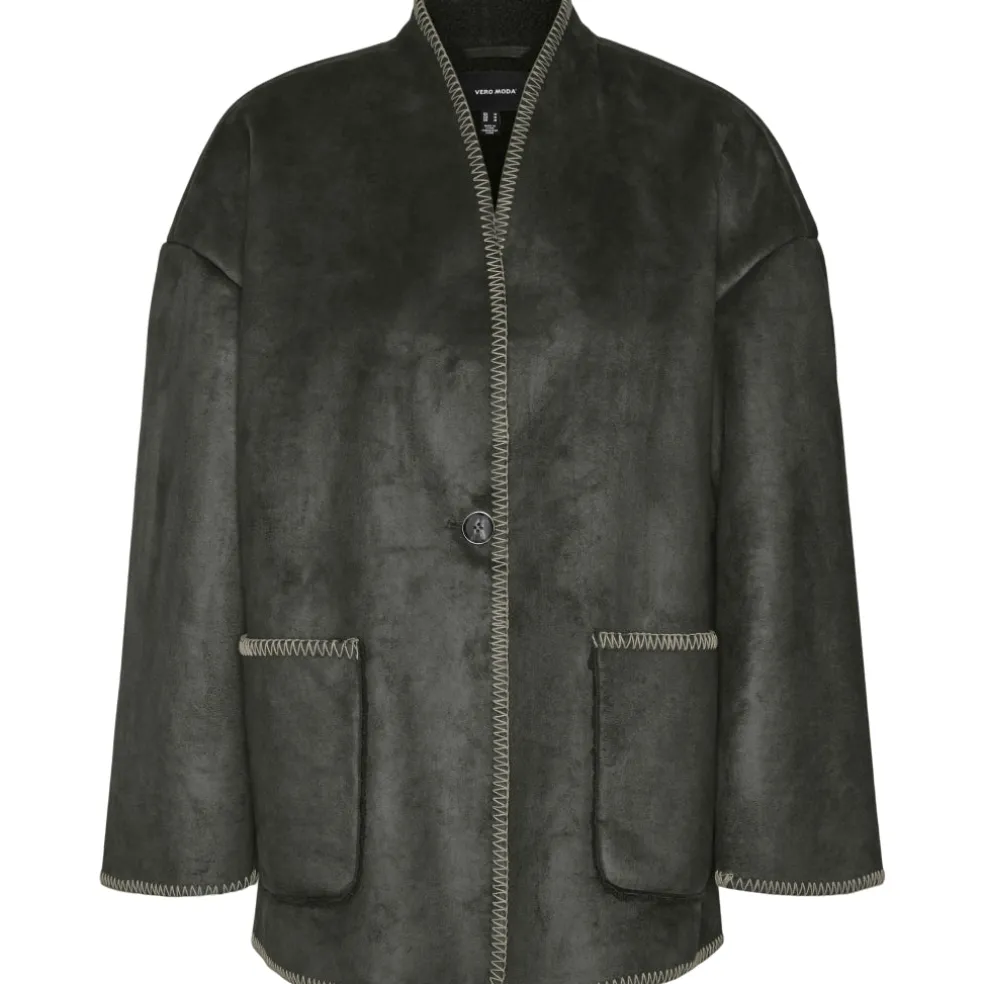 VERO MODA dame jakke VMLIVA - Peat OATMEAL DETAIL