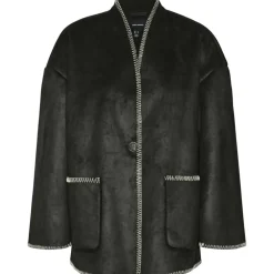 VERO MODA dame jakke VMLIVA - Black WHITE DETAIL