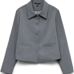 VERO MODA DAME JAKKE VMRONJA - Dark grey melange