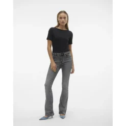 VERO MODA dame jeans VMFLASH - Medium Grey Denim