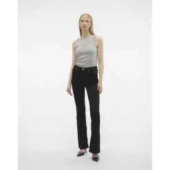VERO MODA dame jeans VMFLASH - Black
