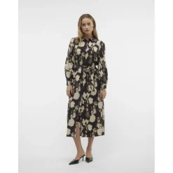 VERO MODA dame kjole VMCELINA - Black Graphic