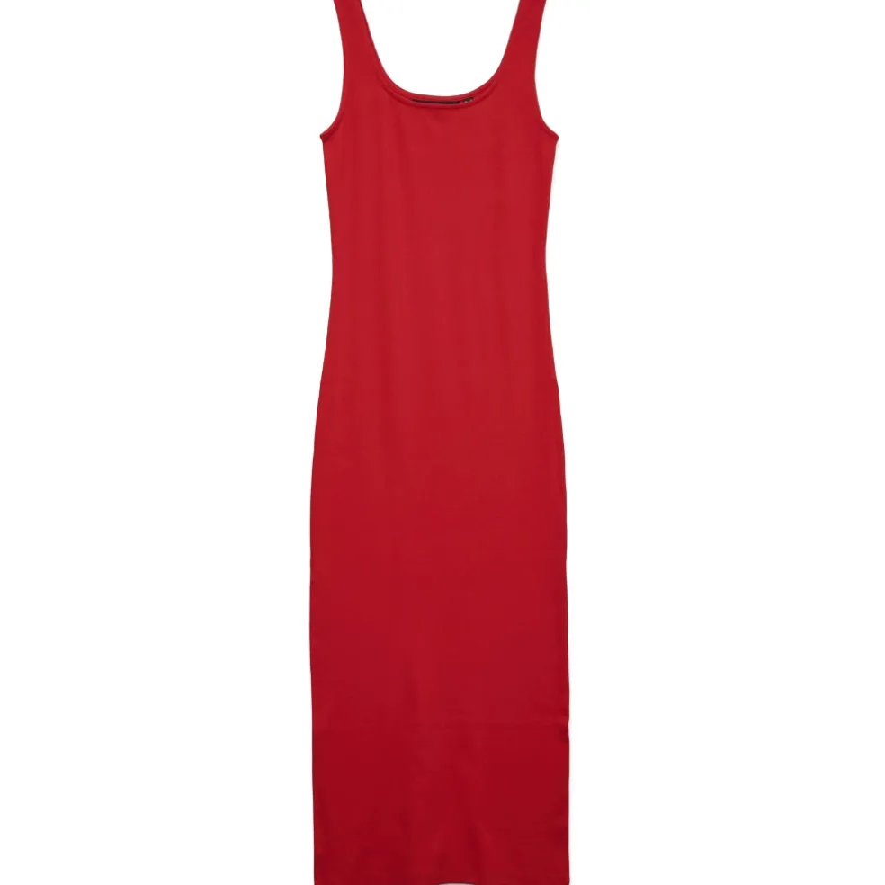 VERO MODA dame kjole VMCHLOE - Fiery Red