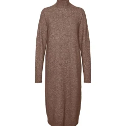 VERO MODA dame kjole VMKADEN - Brown Lentil MELANGE
