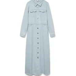 VERO MODA dame kjole VMMOLLY - Light Blue Denim