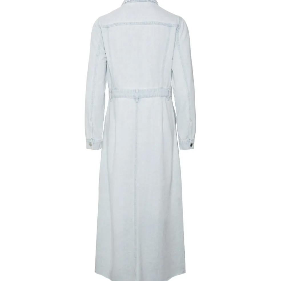 VERO MODA dame kjole VMMOLLY - Light Blue Denim