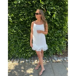 VERO MODA DAME KJOLE VMNOVA - Snow white