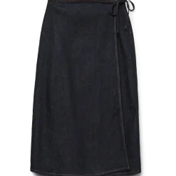 VERO MODA DAME NEDERDEL AWBELLA - Dark Denim RINSE