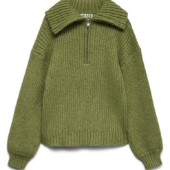 VERO MODA Dame Pullover Awulla - calliste green