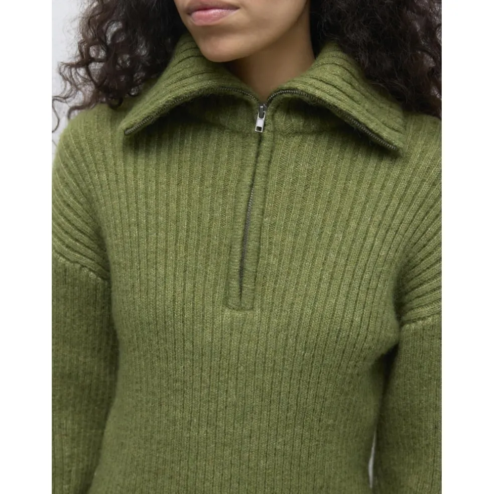 VERO MODA Dame Pullover Awulla - calliste green