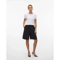VERO MODA DAME SHORTS AWPASSI - Black