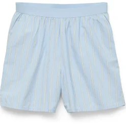 VERO MODA dame shorts VMCHARLOTTE - Airy Blue Stripes Cloud dancer/twill