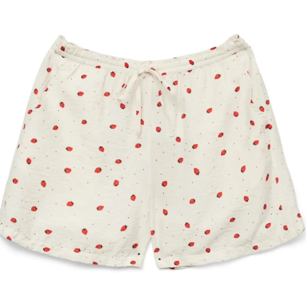 VERO MODA dame shorts VMODETTE - Snow White Strawberry w. dots