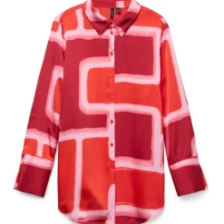 VERO MODA dame skjorte VMREBA - Fiery Red Silba