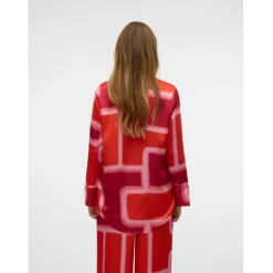 VERO MODA dame skjorte VMREBA - Fiery Red Silba