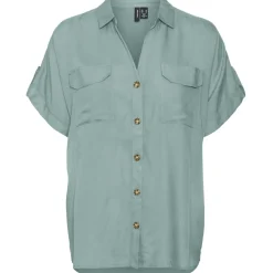VERO MODA dame skjorte VMBUMPY - Gray Mist