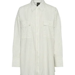 VERO MODA dame skjorte VMSIRI - Asphalt Snow white